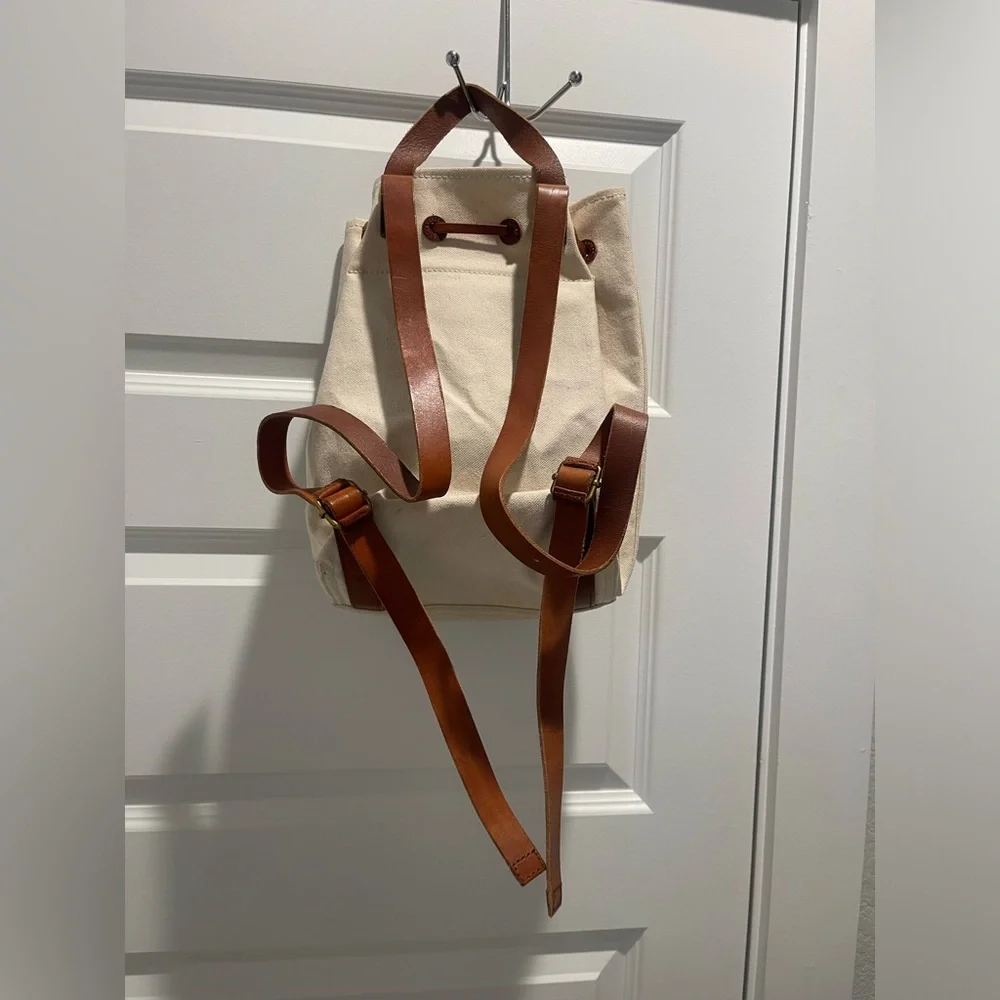 Madewell The Canvas Somerset drawstring Backpack with patch